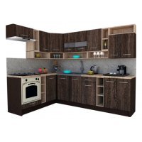Bucatarie de Colt COSSY NEW 180-260 St. Wenge / Decor 7648